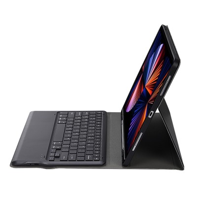"Bosina" Tahke kaaned klaviatuuriga - must (iPad Air 13 2024 / 2025 / 2026 / iPad Pro 12.9" 2022 / 2021 / 2020)