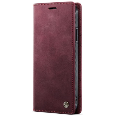 „CaseMe“ MagSafe Leather 2-ühes klapiga ümbris - burgundia (iPhone 11)