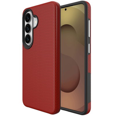 "TUKU“ Shockproof Magsafe kõva silikoonümbris - punane (Galaxy S24+ / S25+)