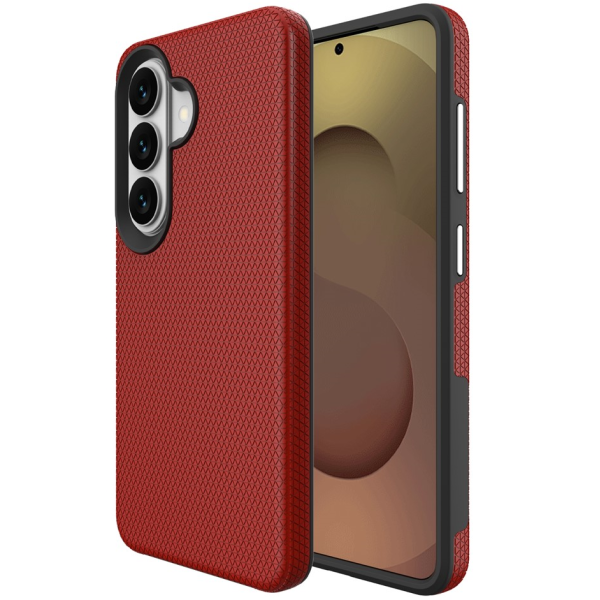 "TUKU“ Shockproof Magsafe kõva silikoonümbris - punane (Galaxy S24+ / S25+)