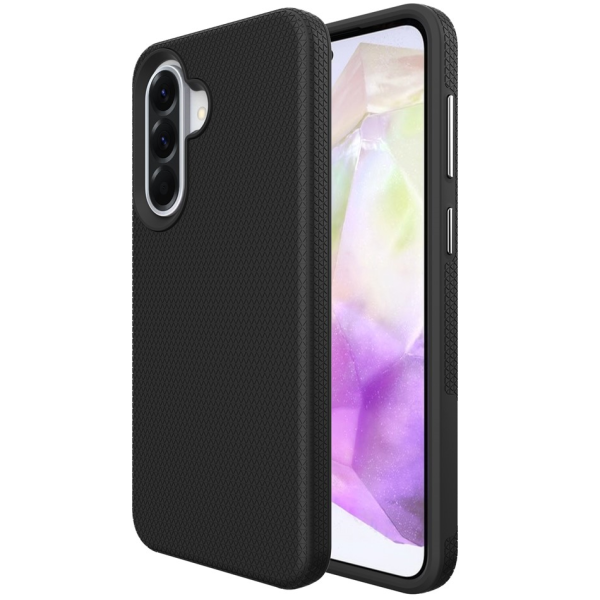"TUKU“ Shockproof Magsafe kõva silikoonümbris - must (Galaxy A37 / A36 / A56)