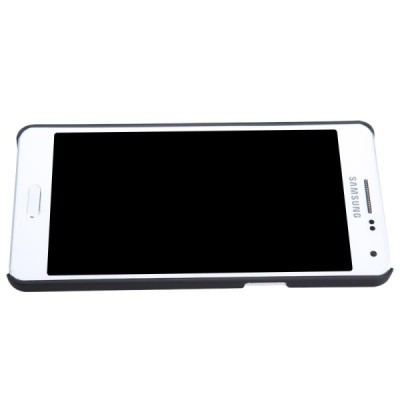 Samsung Galaxy A5 (A500) Nillkin Frosted Shield juodas plastikinis dėklas + apsauginė ekrano plėvelė / Priedai.lt