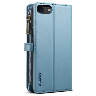 „ESEBLE“ Retro Solid kaaned eemaldatava rahakotiga - sinine (iPhone 6 / 7 / 8 / SE 2020 / SE 2022)