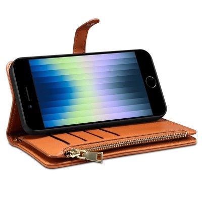 „ESEBLE“ Retro Solid kaaned eemaldatava rahakotiga - pruun (iPhone 6 / 7 / 8 / SE 2020 / SE 2022)