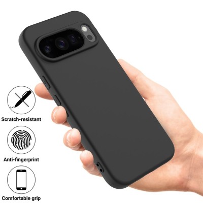 "Shell" kõva silikoon (TPU) ümbris – must (Pixel 10 / 10 Pro)