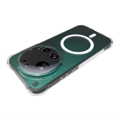 "WANLONFENG" MagSafe kõva silikoon (TPU) ümbris – läbipaistev (Xiaomi 17 Ultra)