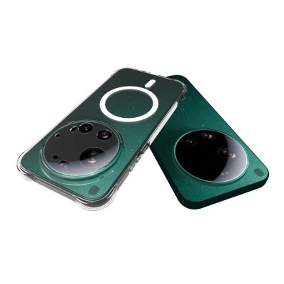 "WANLONFENG" MagSafe kõva silikoon (TPU) ümbris – läbipaistev (Xiaomi 17 Ultra)