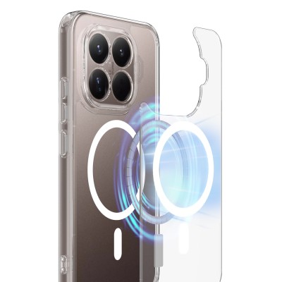 "Tubi" MagSafe kõva silikoonist (TPU) ümbris - läbipaistev (Xiaomi 17T)