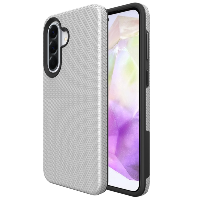"TUKU“ Shockproof Magsafe kõva silikoonümbris - hõbedane (Galaxy A17 / A26 / A16)