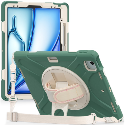 Tugevdatud turvalisus kaaned - roheline (iPad Air 11 2026 / iPad Air 11 2025 / iPad Air 11 2024)