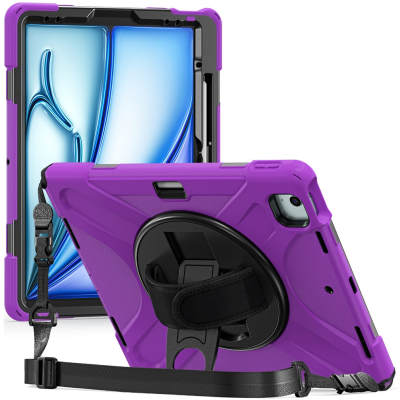 Tugevdatud turvalisus kaaned - lilla (iPad Air 11 2026 / iPad Air 11 2025 / iPad Air 11 2024)-st-st