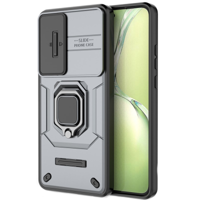 "Mozhi" Kickstand Tugevdatud turvalisus ümbris - must (OnePlus Nord CE4 Lite 5G)