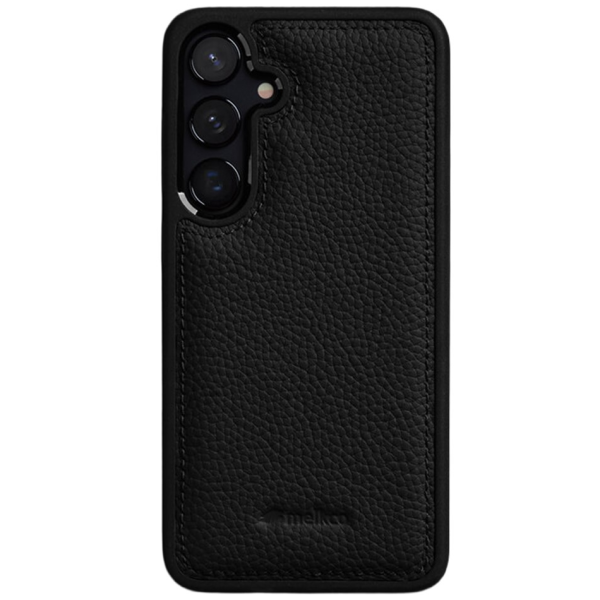 „MELKCO“ Leather kaaned - must (Galaxy S25+)
