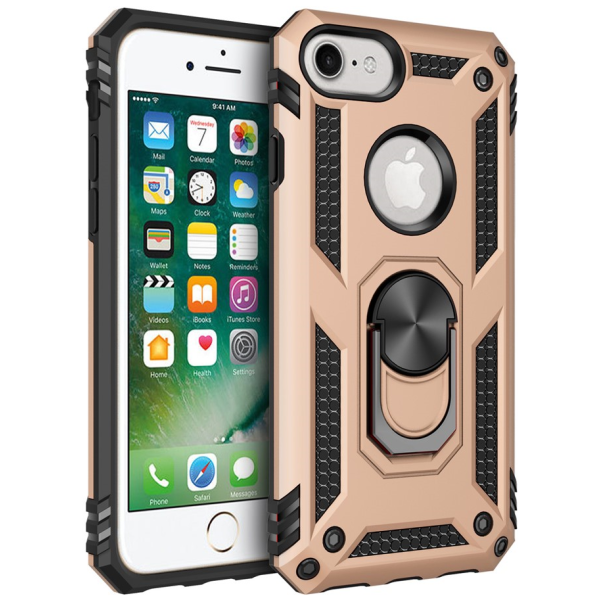 "Kickstand" Tugevdatud turvalisus kaaned - kuldne (iPhone 7 / 8 / SE 2020 / SE 2022)