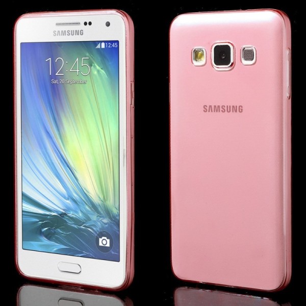 Kõige õhem TPU läbipaistev kaaned - punane (Galaxy A3 2015)