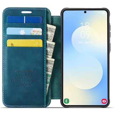 „CaseMe“ MagSafe Leather klapiga ümbris - roheline (Galaxy S26 Ultra)