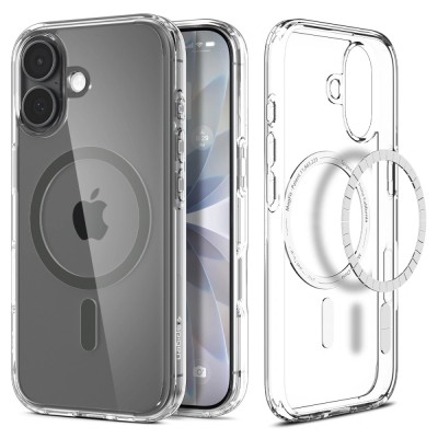"Spigen" Ultra MagFit Apple iPhone 17 läbipaistev hall ümbris | Umbris.ee