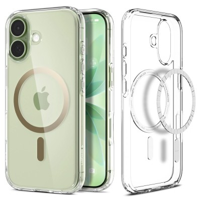 "Spigen" Ultra MagFit Apple iPhone 17 läbipaistev kuldne ümbris | Umbris.ee