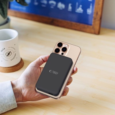 "Tech-Protect" PB24 LIFEMAG Qi2 MAGSAFE akupank - must (10000 mAh, 15W) | Umbris.ee