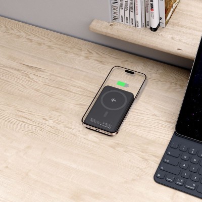 "Tech-Protect" PB24 LIFEMAG Qi2 MAGSAFE akupank - must (10000 mAh, 15W) | Umbris.ee