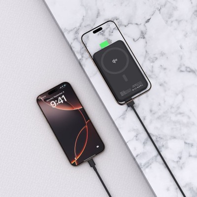 "Tech-Protect" PB24 LIFEMAG Qi2 MAGSAFE akupank - must (10000 mAh, 15W) | Umbris.ee