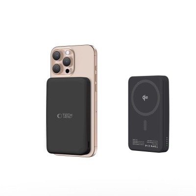 "Tech-Protect" PB24 LIFEMAG Qi2 MAGSAFE akupank - must (10000 mAh, 15W) | Umbris.ee