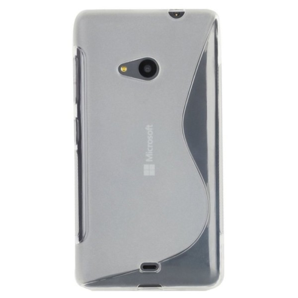 Kõva silikoon (TPU) kaaned - läbipaistev (Lumia 535)