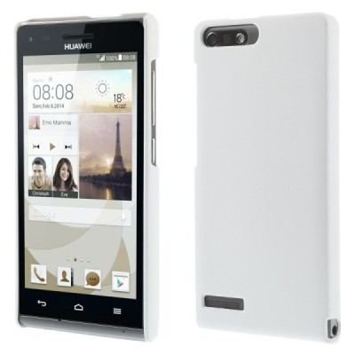 Huawei Ascend G6 4G (LTE) plastikinis baltas dėklas - nugarėlė / Priedai.lt