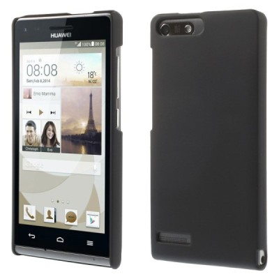 Huawei Ascend G6 4G (LTE) plastikinis juodas dėklas - nugarėlė / Priedai.lt