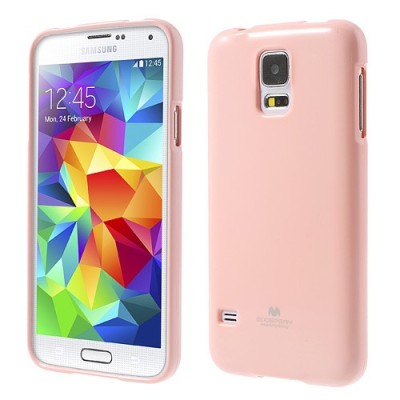 Samsung Galaxy S5 (S5 Neo) šviesiai rožinis Mercury kieto silikono (TPU) dėklas / Priedai.lt
