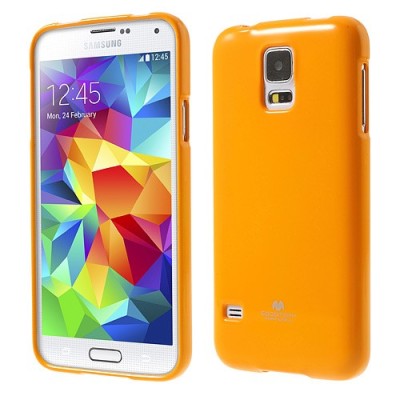 Samsung Galaxy S5 (S5 Neo) geltonas Mercury kieto silikono (TPU) dėklas / Priedai.lt