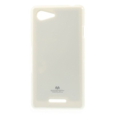 Sony Xperia E3 baltas Mercury kieto silikono (TPU) dėklas / Priedai.lt