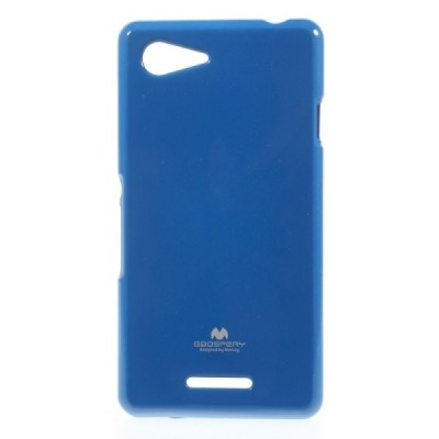 Sony Xperia E3 mėlynas Mercury kieto silikono (TPU) dėklas / Priedai.lt