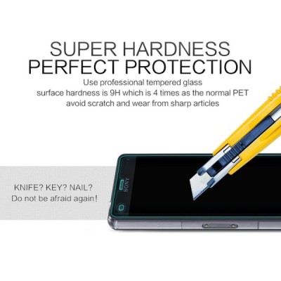 Sony Xperia Z3 Compact „Nillkin“ H Tempered Glass sustiprintos apsaugos apsauginis ekrano stiklas 0.33 mm / Priedai.lt