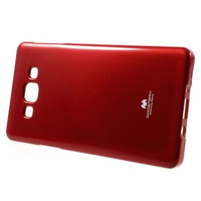 Samsung Galaxy A7 raudonas Mercury kieto silikono (TPU) dėklas / Priedai.lt