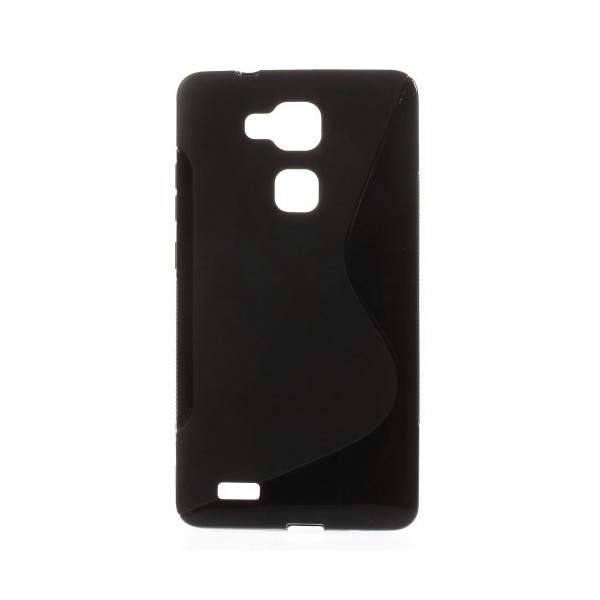 Kõva silikoon (TPU) kaaned - must (Ascend Mate 7)