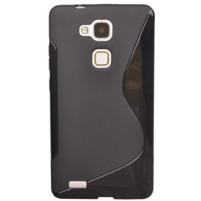 Huawei Ascend Mate 7 kieto silikono TPU juodas dėklas - nugarėlė / Priedai.lt