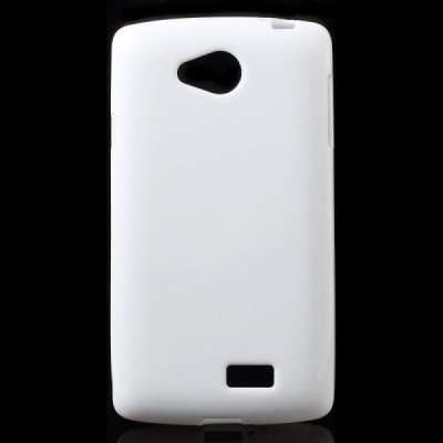 LG F60 (D390) kieto silikono TPU baltas dėklas - nugarėlė / Priedai.lt