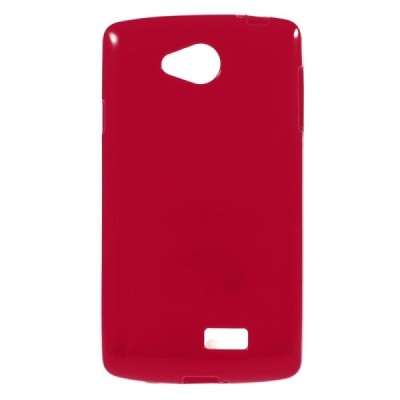 LG F60 (D390) kieto silikono TPU raudonas dėklas - nugarėlė / Priedai.lt