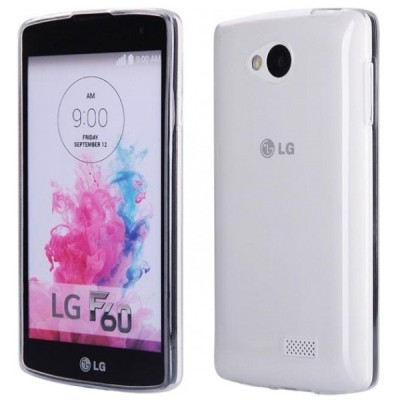 LG F60 (D390) skaidrus (permatomas) kieto silikono TPU ploniausias pasaulyje dėklas / Priedai.lt