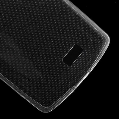 LG F60 (D390) skaidrus (permatomas) kieto silikono TPU ploniausias pasaulyje dėklas / Priedai.lt