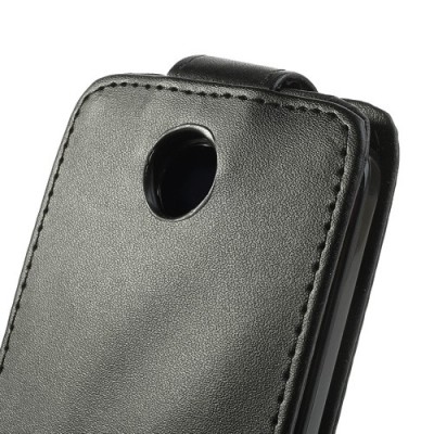 Klasikinis atverčiamas HTC Desire 300 juodas dėklas / Priedai.lt