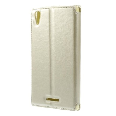 Roar Noble atverčiamas Sony Xperia T3 auksinis odinis dėklas / Priedai.lt