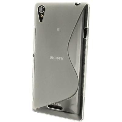 Sony Xperia T3 skaidrus (permatomas) kieto silikono TPU dėklas - nugarėlė / Priedai.lt