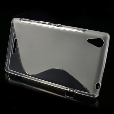 Sony Xperia T3 skaidrus (permatomas) kieto silikono TPU dėklas - nugarėlė / Priedai.lt