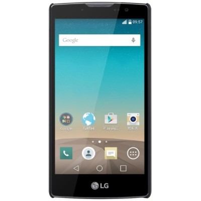 LG Spirit Nillkin Frosted Shield juodas plastikinis dėklas + apsauginė ekrano plėvelė / Priedai.lt
