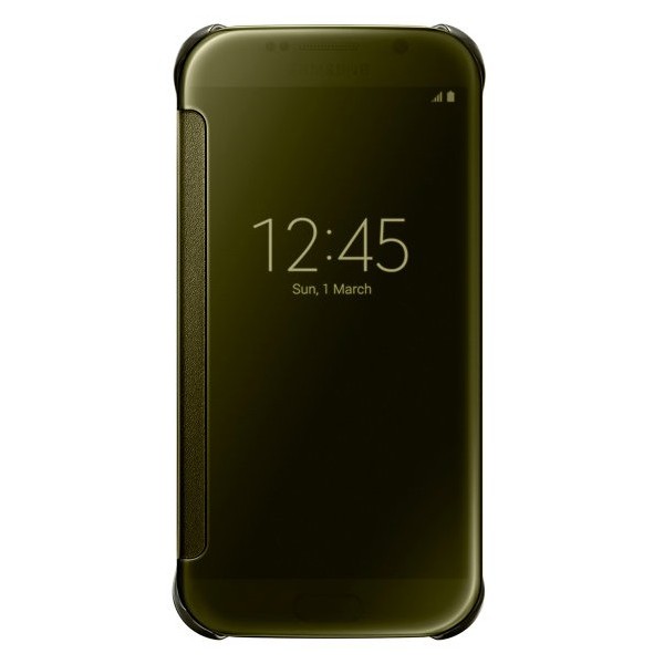 „Samsung“ Clear View Cover tahke kaaned - kuldne (Galaxy S6)