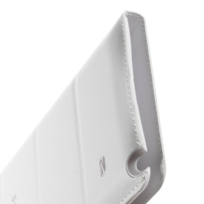 Samsung Galaxy Note 4 atverčiamas dėklas su langeliu - baltas / Priedai.lt