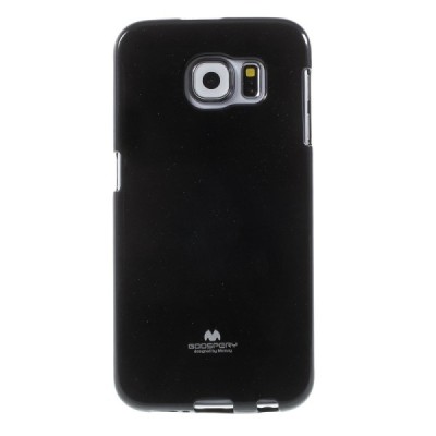 Samsung Galaxy S6 (G920) Mercury juodas kieto silikono tpu dėklas - nugarėlė / Priedai.lt