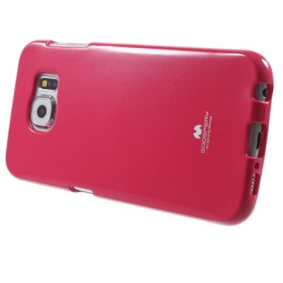 Samsung Galaxy S6 (G920) Mercury tamsiai rožinis kieto silikono tpu dėklas - nugarėlė / Priedai.lt